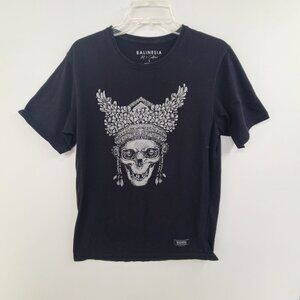 Balinesia Art & Culture  Casual T Shirt Black Size L